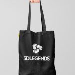 3DLEGENDS® shopping bag black